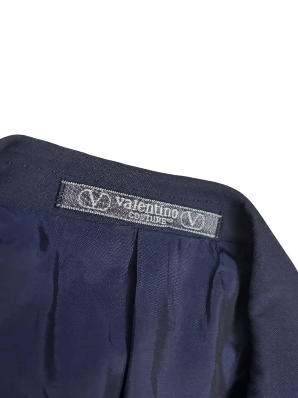 RARE $2,000 VALENTINO Blazer Vintage 80s Sport Coat Blue Business Jacket Men 46R
